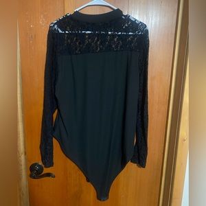 Black lace bodysuit